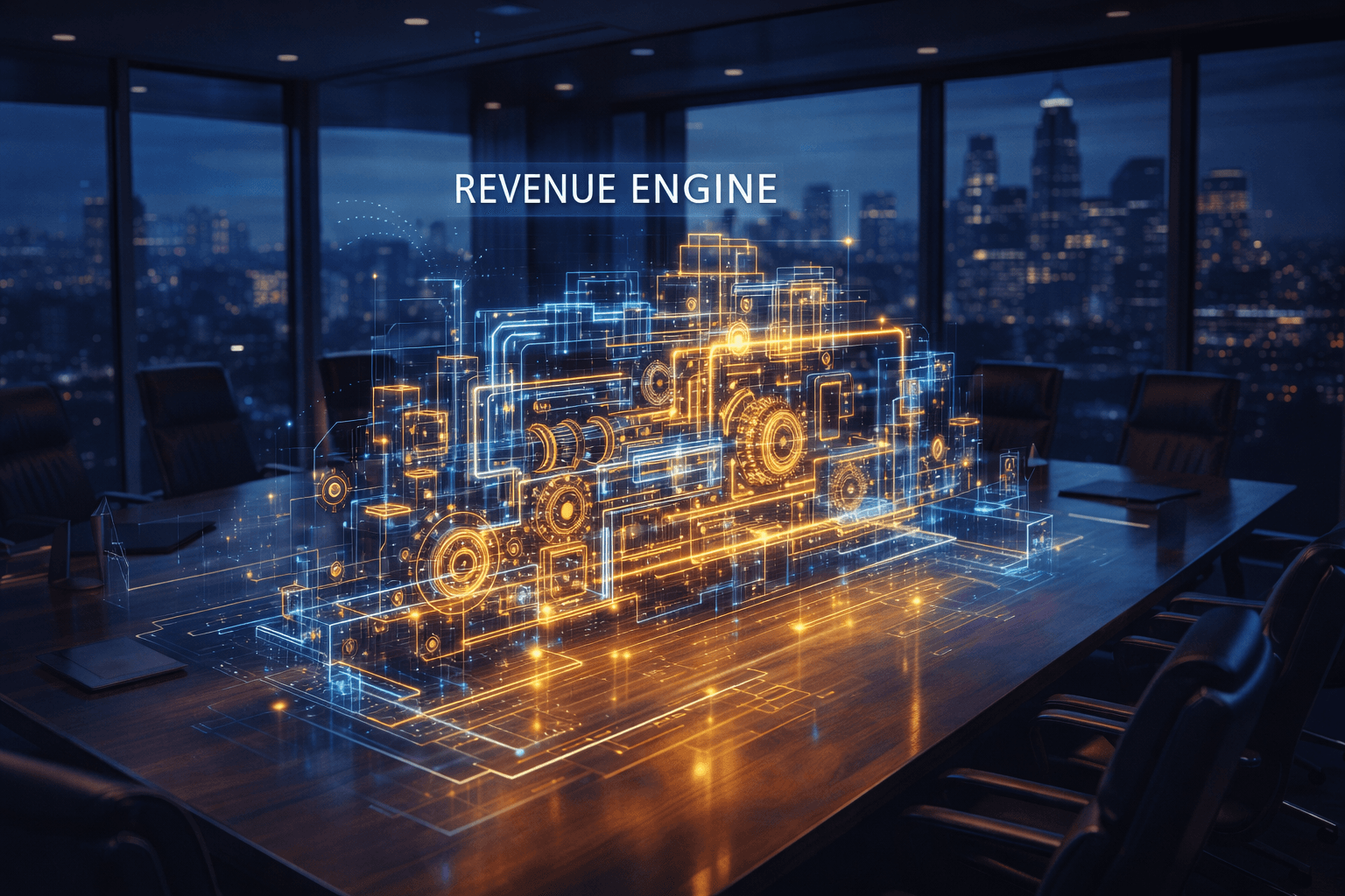 Jim Seymour presenting sales pipeline data to a leadership team